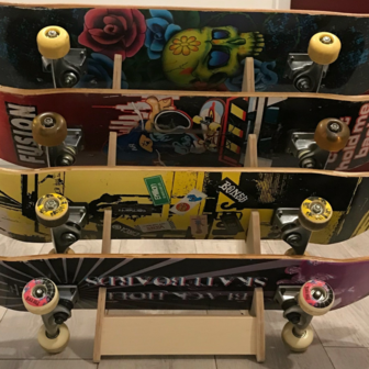 skateboard rack - store your toys