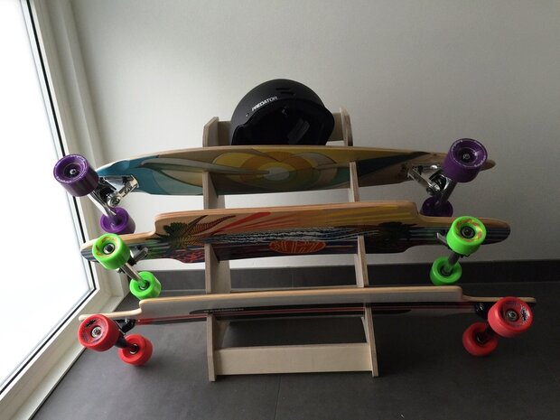 Longboard / skateboard rack - staand